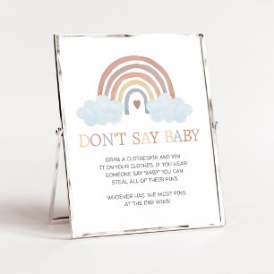 Boho Little Ray of Sunshine Don't Say Baby Sign