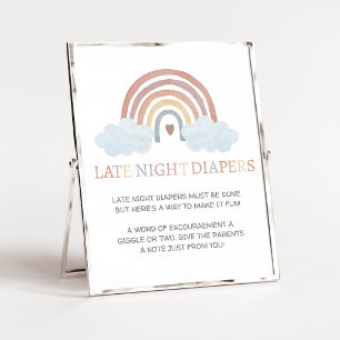 Boho Little Ray of Sunshine Late Night Diaper Sign