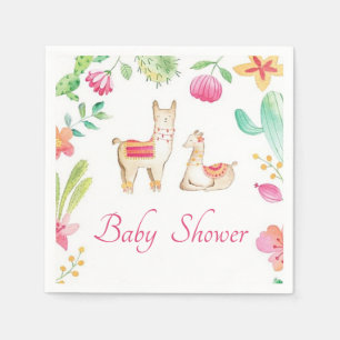 Boho Llamas Napkin