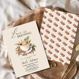 Boho Love is Brewing Bridal Shower Invitation