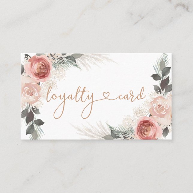 Boho Loyalty Business Card (Front)