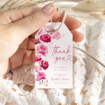 Boho Magenta Hot Pink Floral Bridal Shower Favour Gift Tags<br><div class="desc">Boho Magenta Hot Pink Rose Floral Elegant Bridal Shower Favour Gift Tags. Bohemian-style arranged rose floral minimalist design with elegant and simple boho magenta pink florals and botanicals in hand-printed watercolor. The unique magenta florals and botanicals are gorgeous for boho and magenta blush bridal showers. Editable tags for spring, summer,...</div>