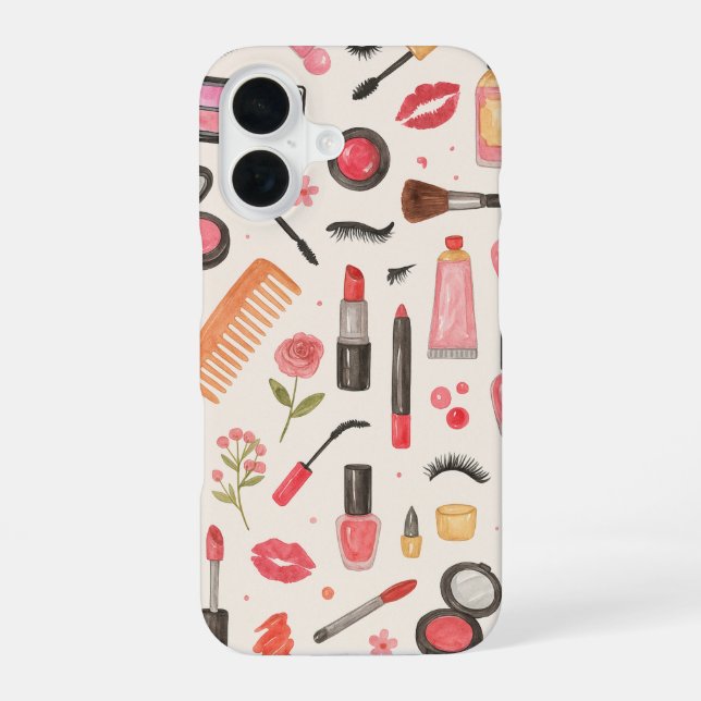 Boho Makeup Pattern Phone Case (Back)