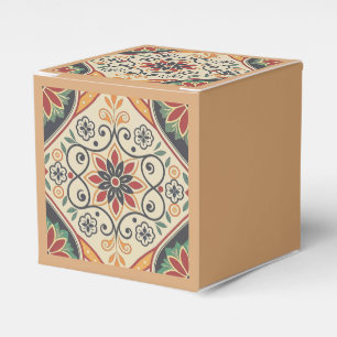 Boho Mandala Favour Box – Earthy Floral Pattern