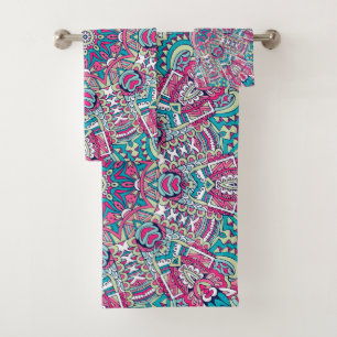 Boho Mandala Festive   Bath Towel Set