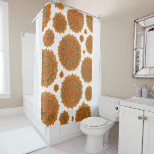 Boho Mandala Shower Curtain – Spiritual Home Decor