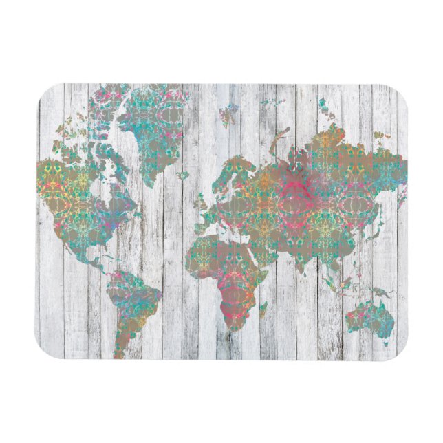 Boho Map II Magnet (Horizontal)