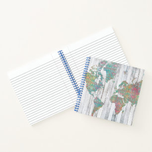 Boho Map II Notebook