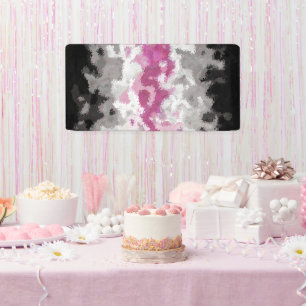 Boho Marbled Abstract Librafeminine Pride Flag Banner