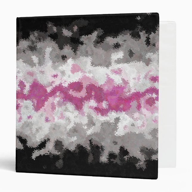 Boho Marbled Abstract Librafeminine Pride Flag Binder (Front/Inside)