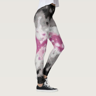 Boho Marbled Abstract Librafeminine Pride Flag Leggings