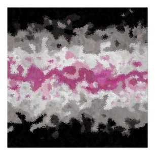 Boho Marbled Abstract Librafeminine Pride Flag Poster