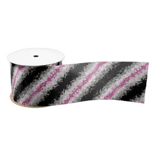 Boho Marbled Abstract Librafeminine Pride Flag Satin Ribbon