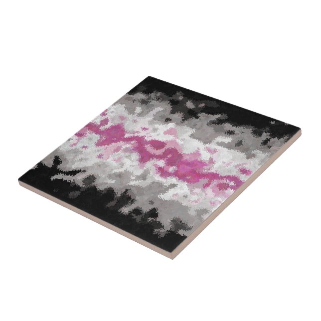 Boho Marbled Abstract Librafeminine Pride Flag Tile (Side)