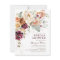 Boho Maroon Burnt Orange Floral Bridal Shower