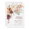 Boho Maroon Burnt Orange Floral Bridal Shower