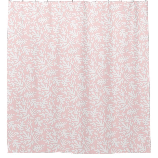 Boho Matisse Botanical Shapes Pattern Pink (Front)