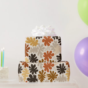 Boho Matisse Flower Pattern  Wrapping Paper