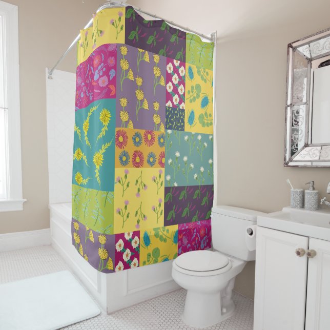 Boho Maximalist Patchwork Quilt Patterned (In Situ)