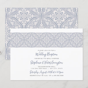 Boho Medallion wedding reception Invitation