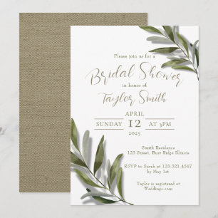 Boho méditerranéen Chic minimaliste Invitation