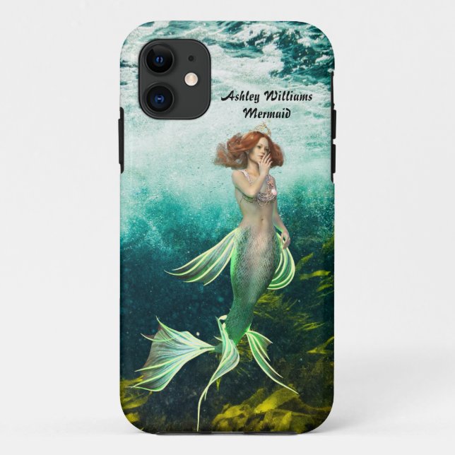 Boho Mermaid coque iphone d'anniversaire (Dos)