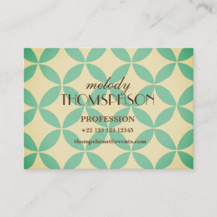 Boho Mid Century Modern Geometrical art  Business Card