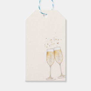 Boho Mimosa Bar Juice Tags for Handwriting label