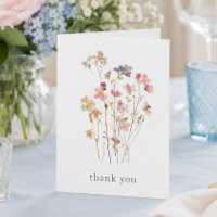Boho Minimal Pressed Wildflower Botanical Wedding