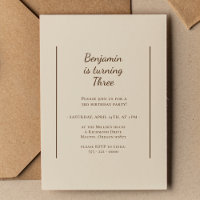Boho Minimalist Any Age Birthday Party