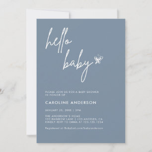Boho Minimalist Baby Shower Gender Neutral Invitation