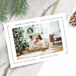 Boho Minimalist Christmas Photo Holiday Card<br><div class="desc">Boho Minimalist Christmas Photo Holiday Card</div>