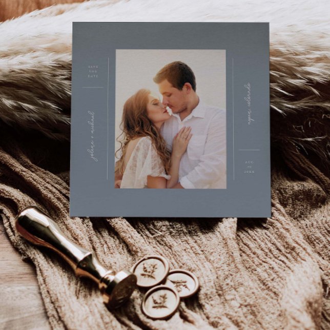 Boho Minimalist Enregistrer La Carte D'Annonce De  (Créateur téléchargé)