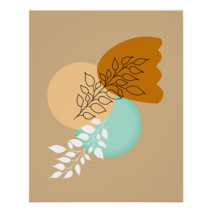 BOHO MINIMALIST LEAVES POSTER