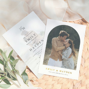 Boho Minimalist Simple Arch Photo Wedding