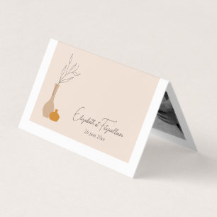 Boho Minimalist Vases Photo Strip Folded Bookmark