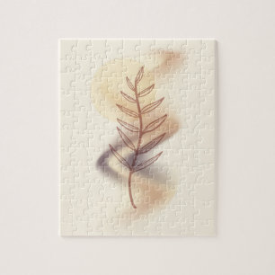 Boho minimalist wall art jigsaw puzzle