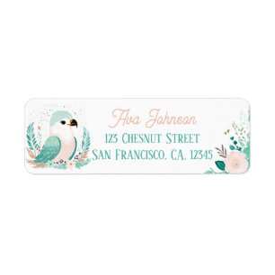 Boho Mint Green Eagle Retourner l'adresse Étiquett