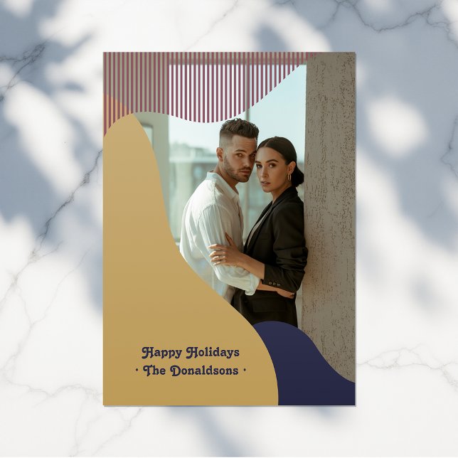 Boho Modern Arches Geometric Minimalist Holiday Card (Boho Modern Arches Geometric Minimalist Holiday)