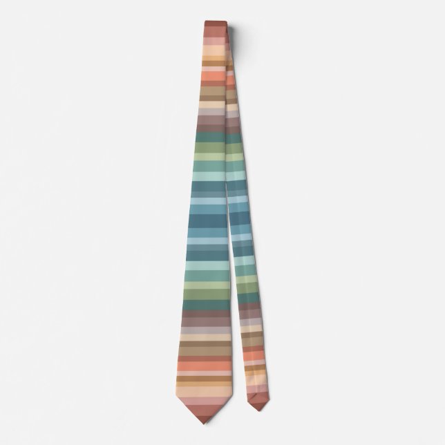 Boho Modern Chic Stripes  Tie (Front)