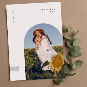 Boho Modern Minimalist Wedding Invitation