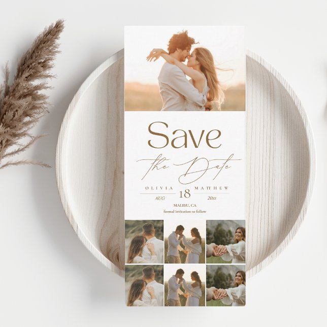 Boho Modern Photo Wedding Save the Dates  Date (Creator Uploaded)