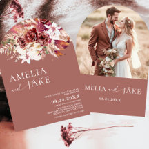 Boho Modern Rosewood Photo Arch Wedding