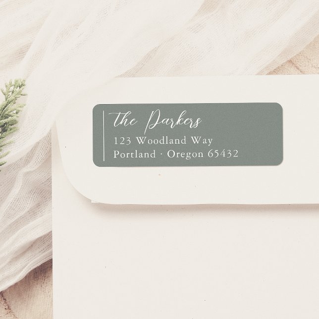 Boho Modern Script Nom Sage Green (Créateur téléchargé)