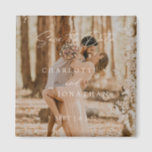 Boho Modern Simple Photo Wedding Save The Date Magnet<br><div class="desc">Boho Modern Simple Photo Wedding Save The Date magnet</div>