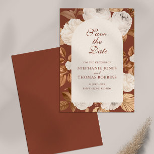 Boho Modern Terracotta Enregistrer la carte Date