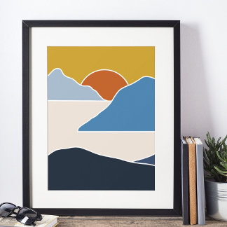 boho modern wall art Print