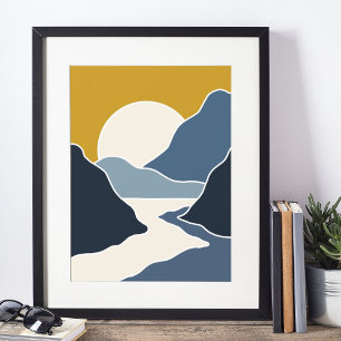 boho modern wall art Print, Value Poster Paper