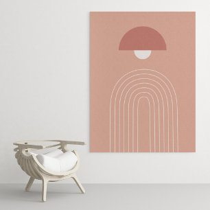boho modern wall art Print, Value Poster Paper