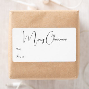 Boho moderne Joyeux cadeau de Noël rectangulaire